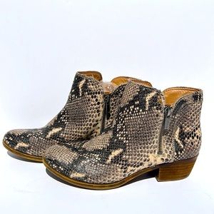 Lucky Brand Snakeskin Breah Booties
